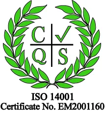 ISO 14001 certificate