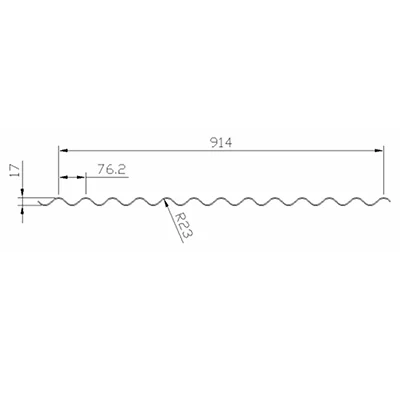 12x3 corrugated profile size